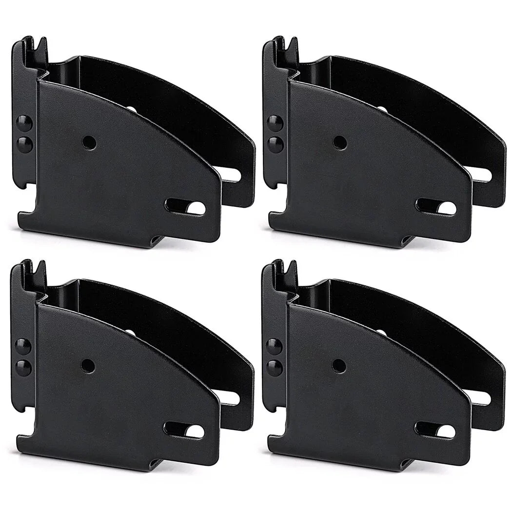 Track Wood Beam Brackets, 4PCS  Track Wood Beam Socket Fittings, Cargo Tie Down Accessories, Cargo Storage Lumber Brackets for Trucks, Trailers, RVs, Vans