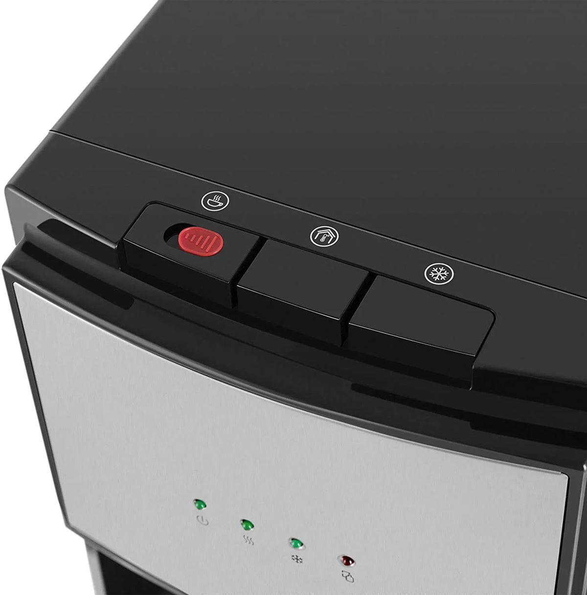 5 Gallon Bottom Loading Hot Cold Normal Water Dispenser (Silver, Black)