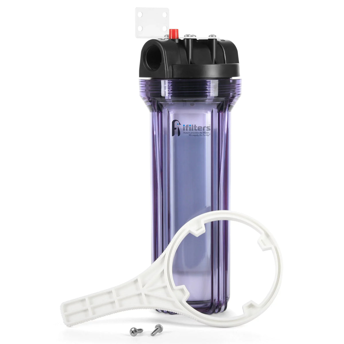 iFilters Whole House Sediment, Rust &  Filter Clear Housing w/  Comparable Filter Cartridge Included, 3/4" Ports
