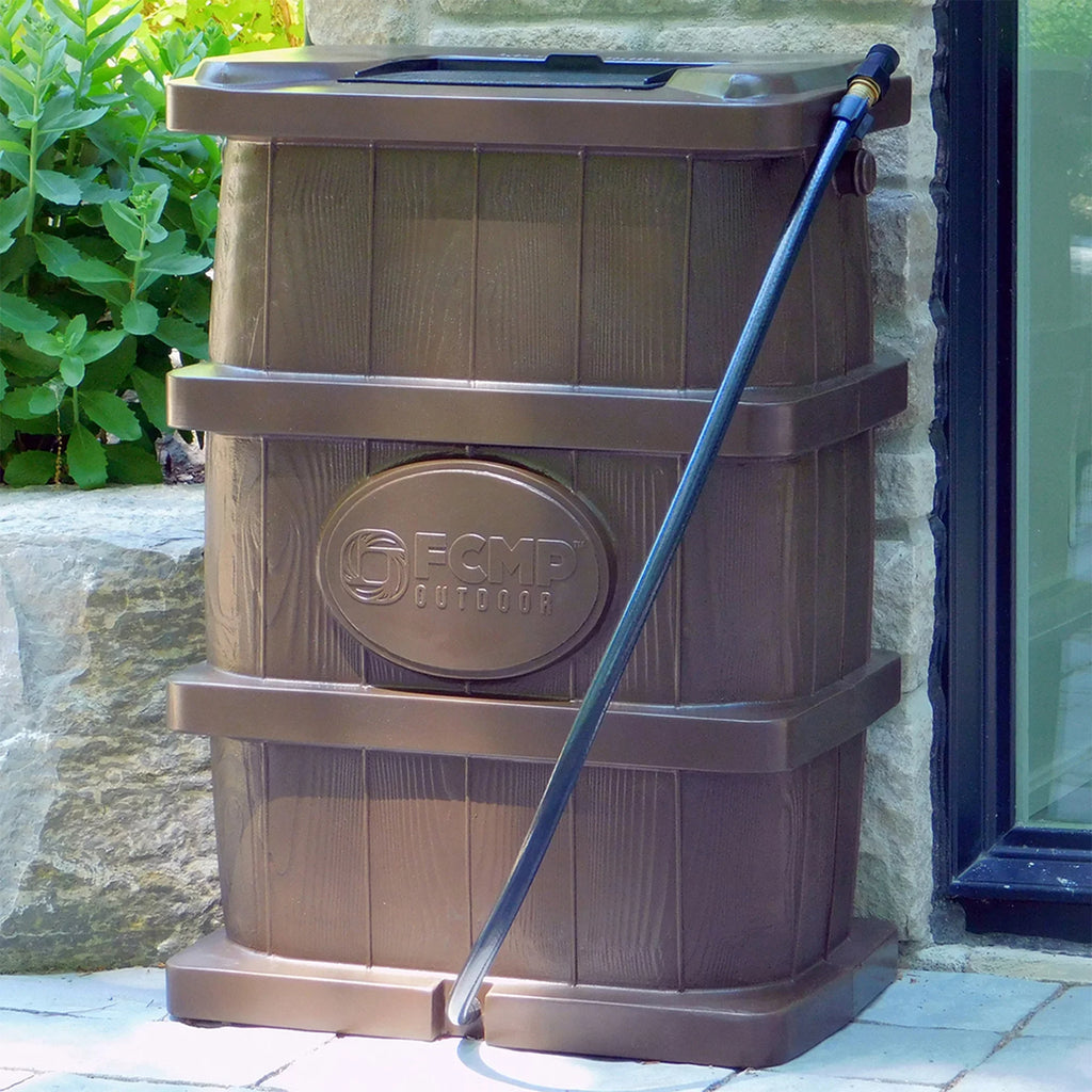 Outdoor - Home Outdoor Wood Grain Rain Water Catcher Barrel