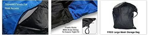 Custom Contour Fit Weatherproof Jet Ski Cover for Kawasaki 900  2001-2002 - Blue/Black Color - All Weather - Trailerable - Protect from Rain & Sun! Includes Trailer Straps & Storage Bag
