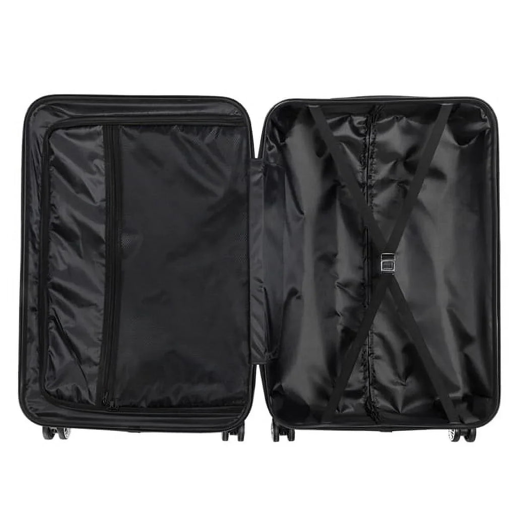 3-in-1 Portable  Trolley Case 20" / 24" / 28" Dark Gray - Lightweight Travel Suitcase Set