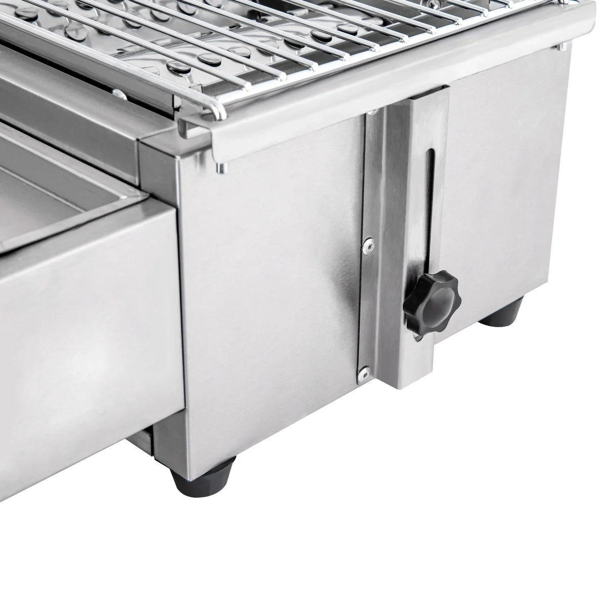 Countertop Barbeque Grill,  Gas 4-Burner Stainless Steel Grill for Outdoor Sliver