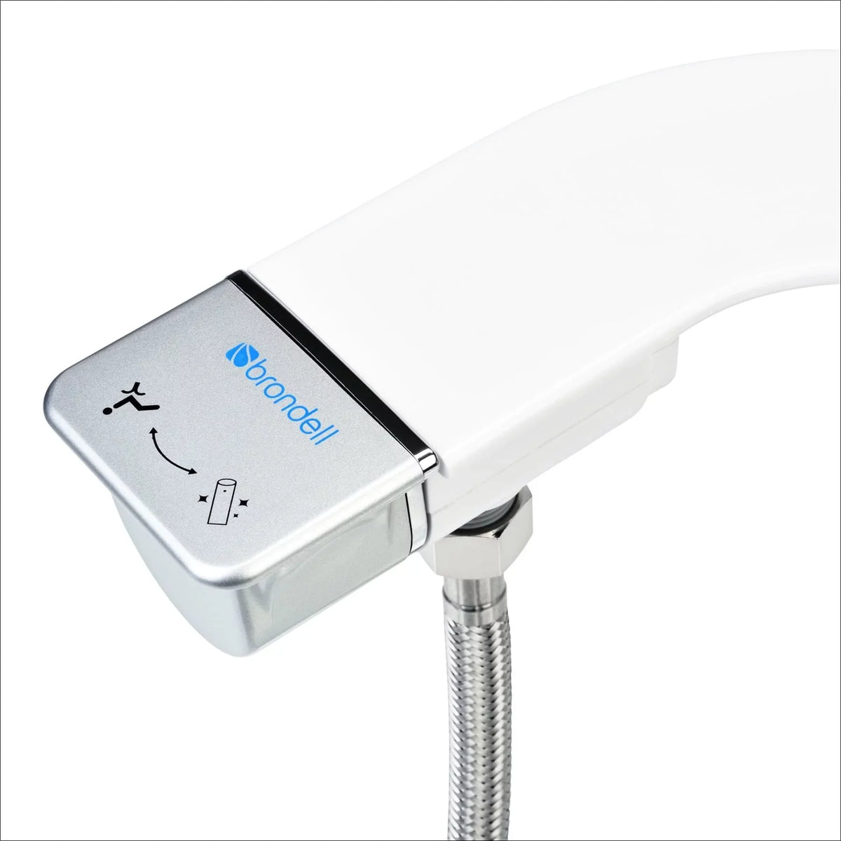 Brondell Thinline Simplespa -150 Non-Electric Bidet Attachment with Single Nozzle in White
