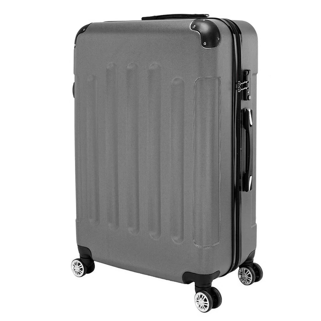 3-in-1 Portable  Trolley Case 20" / 24" / 28" Dark Gray - Lightweight Travel Suitcase Set