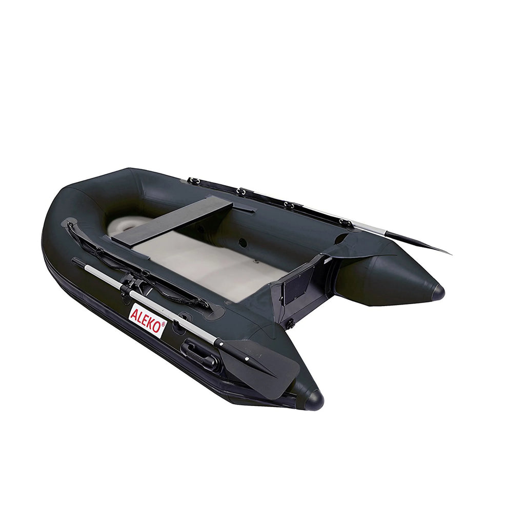 Inflatable Air Floor Fishing Boat - 8.4 Foot - Black