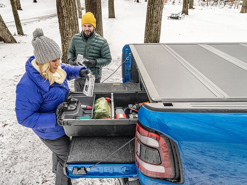 by RealTruck BAKFlip  Hard Folding Truck Bed Tonneau Cover | 448332 | Compatible with 2019 - 2023 Ford Ranger 5' 1" Bed (61")