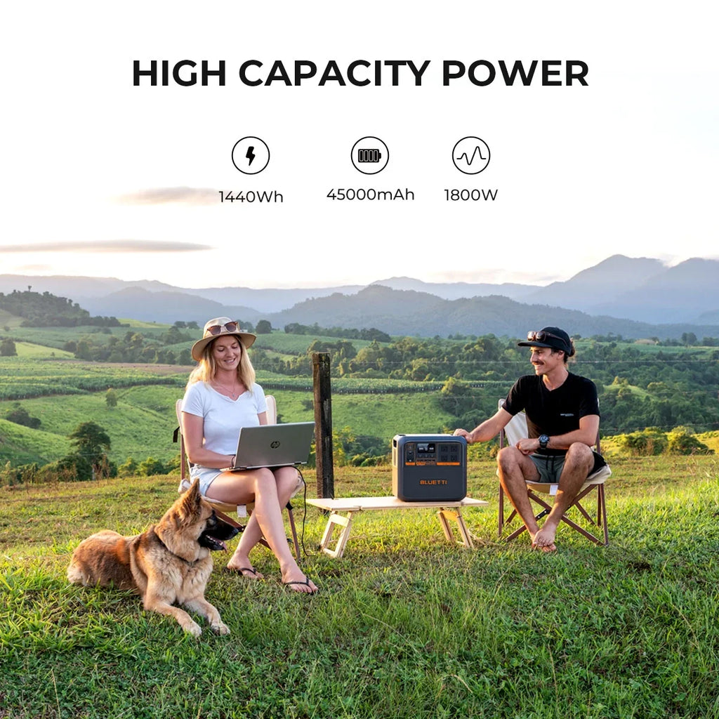 Bluetti  Power Station, 1440Wh | 1800W Portable Solar Generator for Off-Grid Living