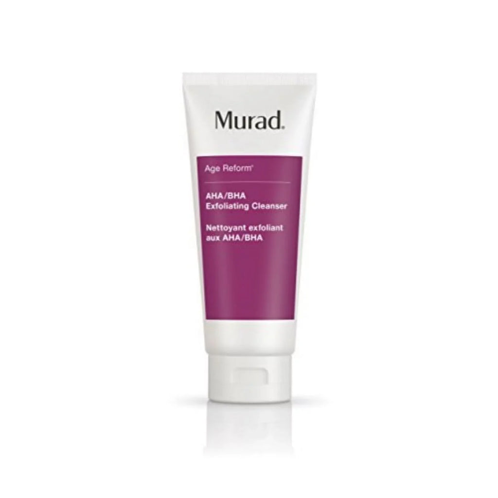 Murad Age Reform / Exfoliating Cleanser - (6.75 fl oz), An Intensive Face Cleanser with a Trio of Exfoliating Acids and Jojoba Skin-Polishing Beads to Reveal a Younger-Looking Complexion