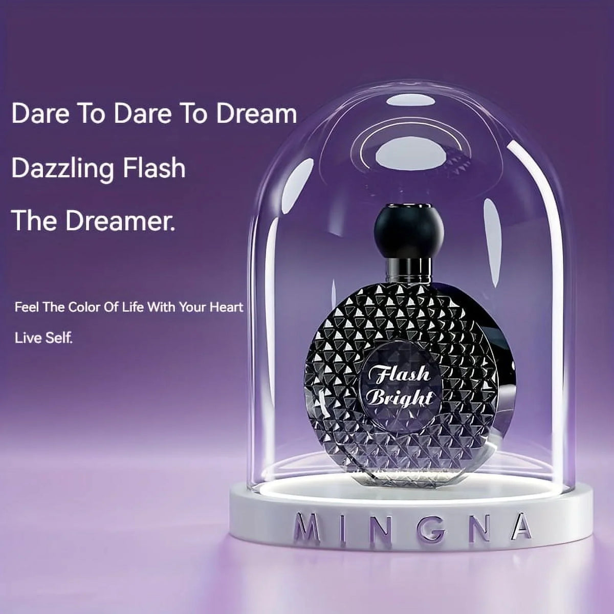 Eau De Toilette Spray For Women, Refreshing And Lasting Floral Fruity Scent, Sparkling Diamond-Shaped Perfume, For Dating, Daily, Party Use