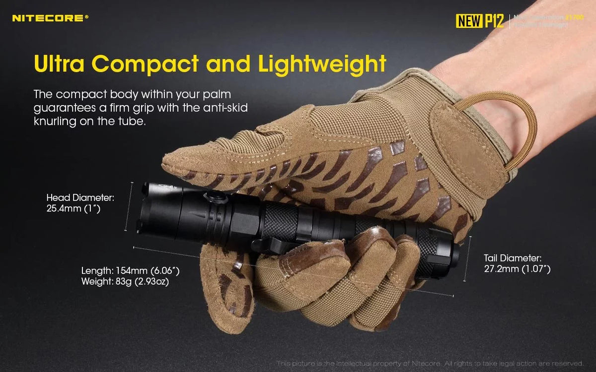 Nitecore New  Version  Flashlight - 1200 Lumens w/ Battery,  Cord,  and  3Amp Wall Adapter