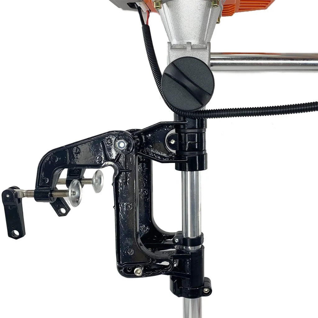 2-Stroke 4HP Electric Trolling Motor 63CC Outboard Motor Transom Mounted Motor with Air Cooling System