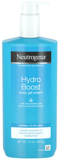 Neutrogena Hydro Boost Hydrating Body Gel Cream with Hyaluronic Acid, Non-Greasy and Fast Absorbing Cream for  (Pack of 6)