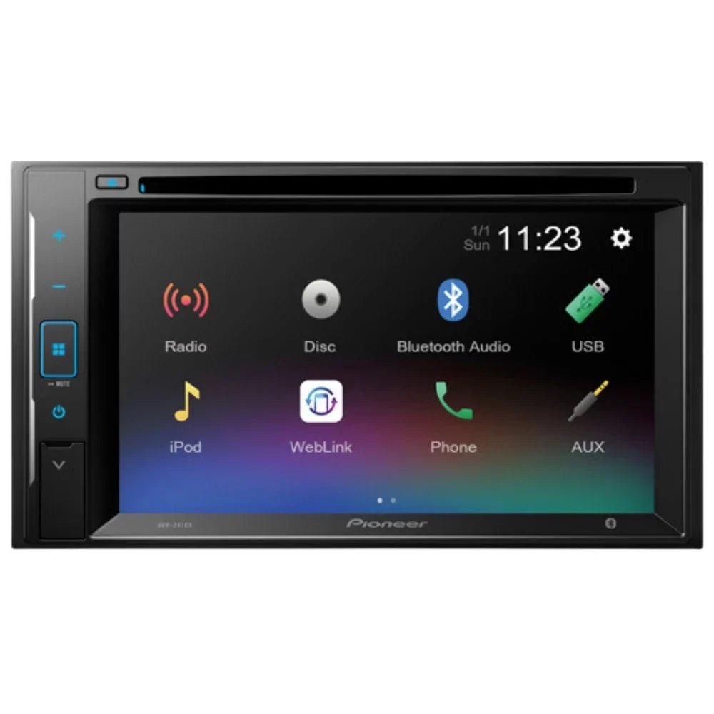 Bundle for 2002-2004 Oldsmobile Bravada / Pioneer -241EX Double  Car Stereo with Bluetooth/Backup Camera/Installation Kit/in-Dash / / 6.2" Touchscreen Digital Media Receiver