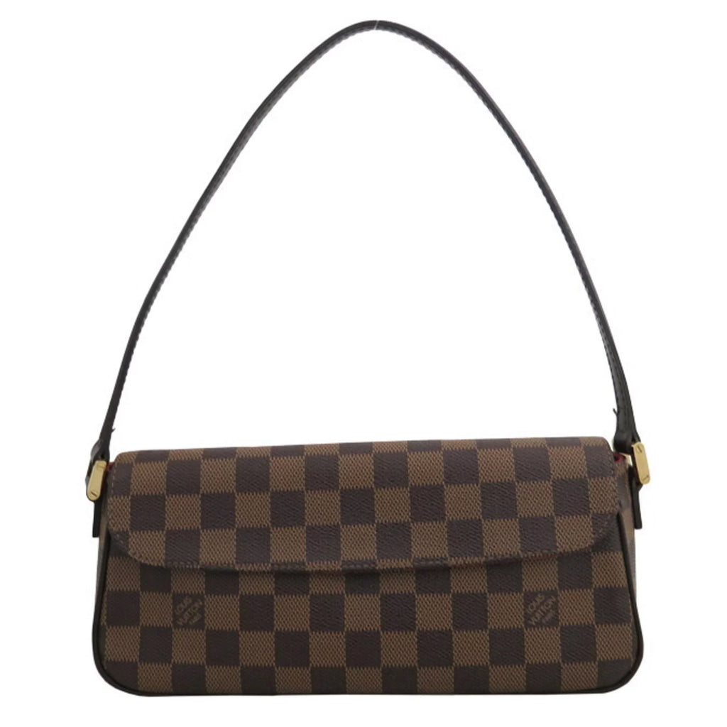 Pre-Owned Louis Vuitton Bag Damier Recoleta Blau x Gold Hardware Canvas Shoulder One Handle Women's  (Good)