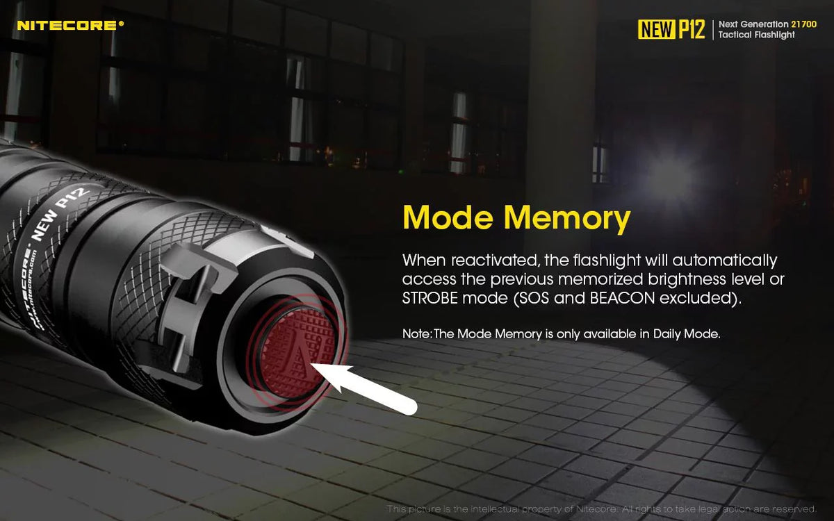 Nitecore New  Version  Flashlight - 1200 Lumens w/ Battery,  Cord,  and  3Amp Wall Adapter