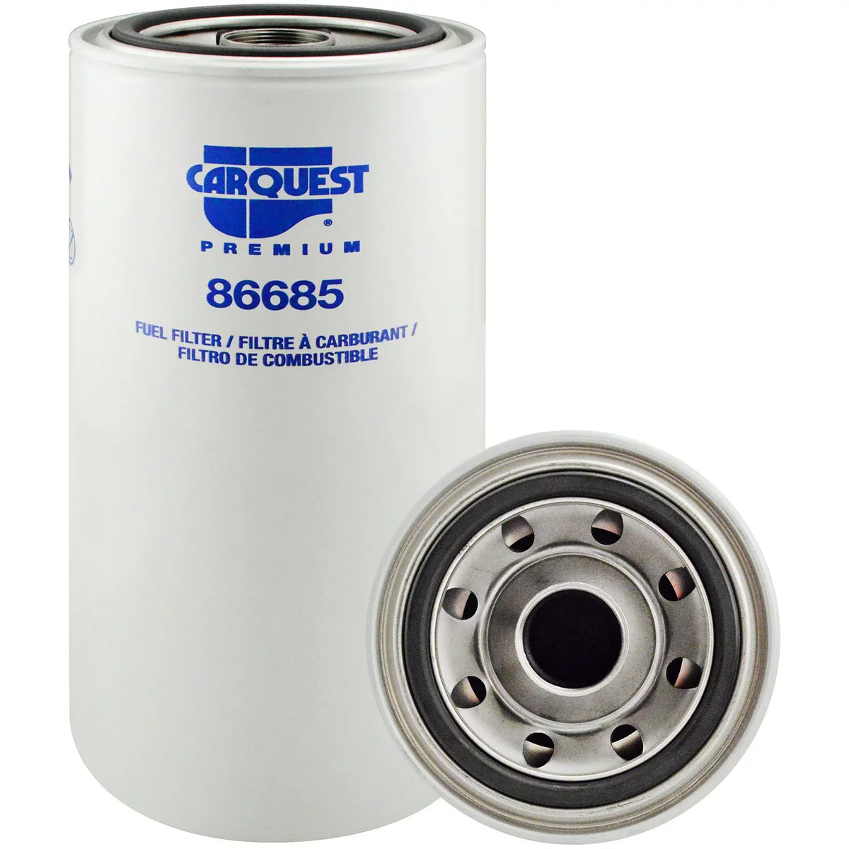 Carquest Premium  Fuel Filter - Fits:  Caterpillar Equipment, Industrial and Marine Engines - Replaces:  Caterpillar 1R0755, 1 each, sold by each