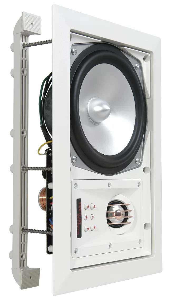 SpeakerCraft  Three - In-Wall or Ceiling Speaker Includes White Grill - (Multipack of 4 pair, 8 speakers total)