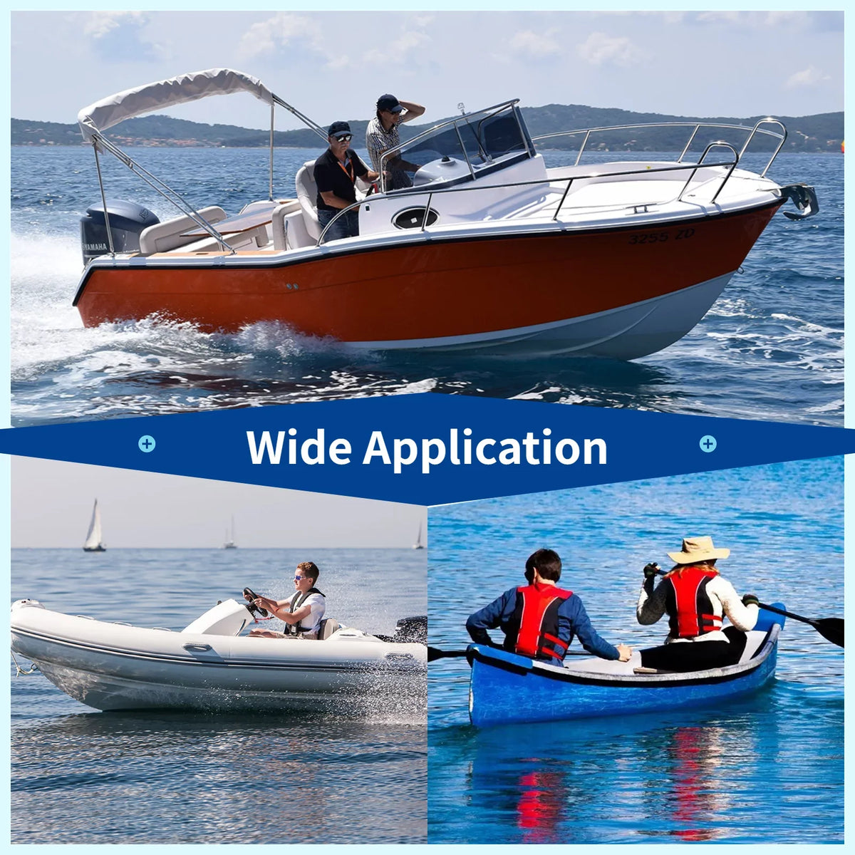 Marine Boat Rope Ladder, 3-Step Portable Rope Boarding Ladder, Folding Climbing Ladder for Inflatable Boat, Sailwatercraft, Kayak, Canoeing, Motorwatercraft