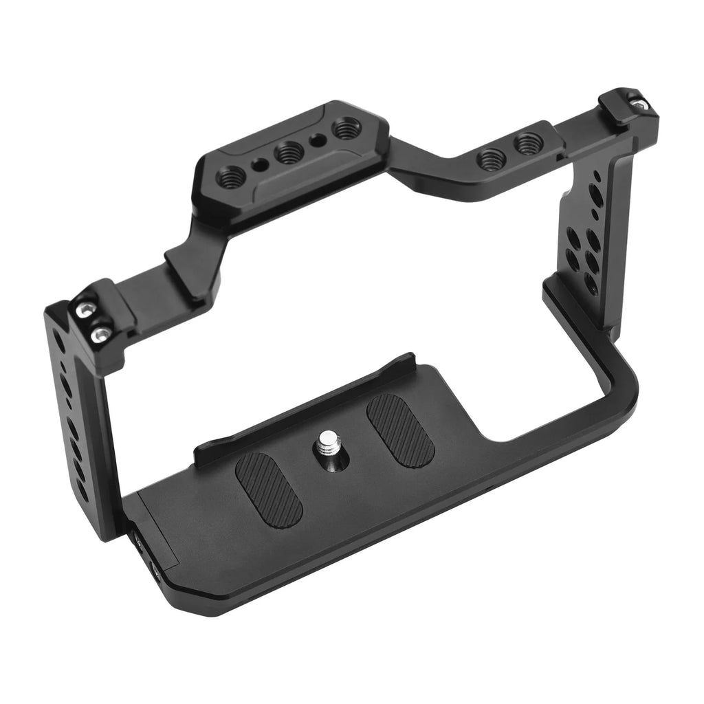 Andoer Camera Cage Aluminum Alloy Video Cage with Dual Cold Shoe Mounts Numerous 1/4 Inch Threads Replacement for Sony / / /  /  /