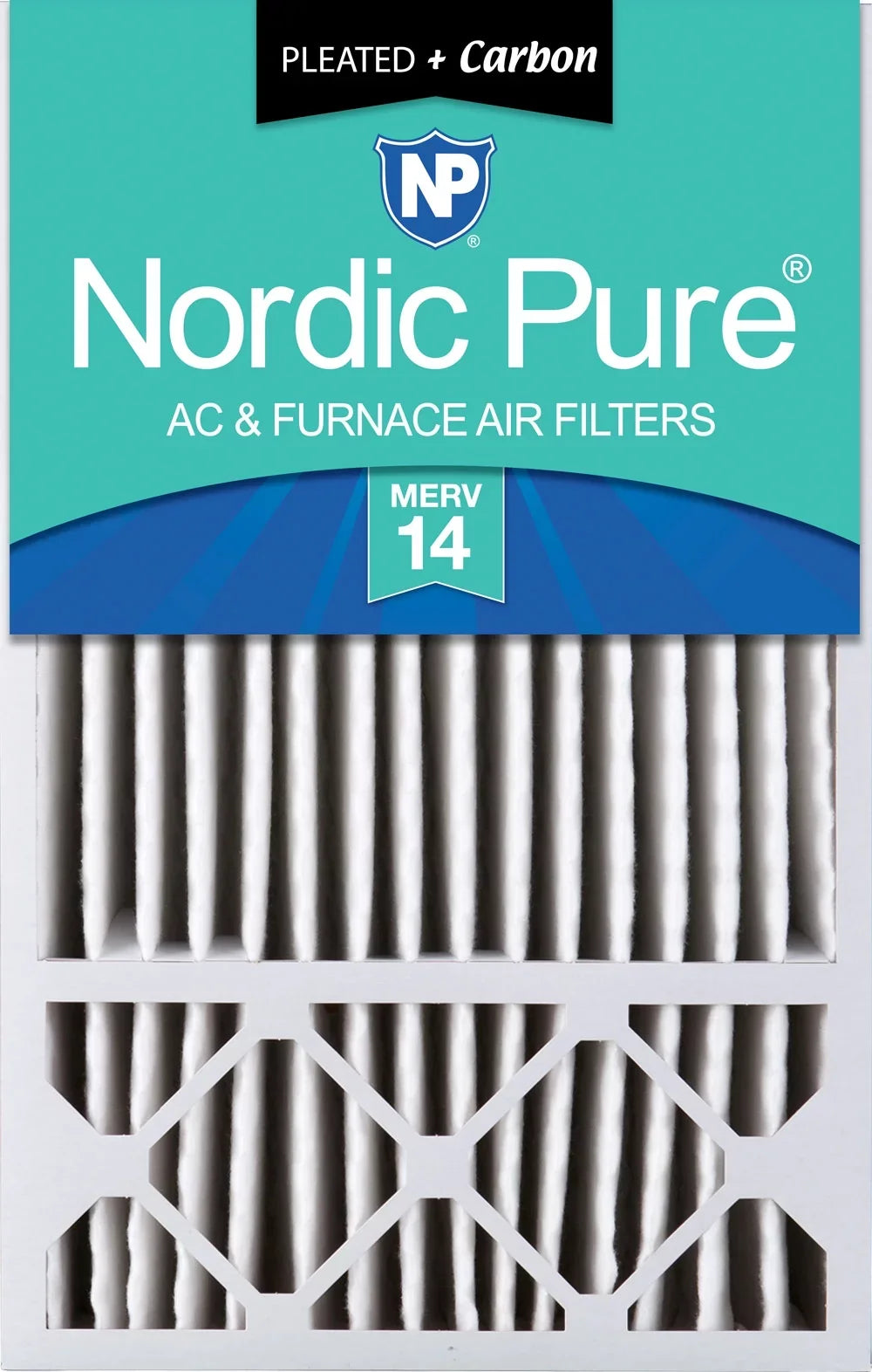 16x25x5 (4 3/8) Honeywell Replacement Air Filters  14 Plus Carbon 1 Pack