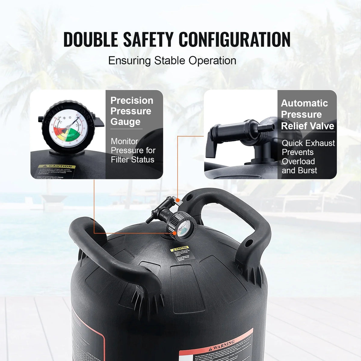 425Sq.Ft Pool Cartridge Filter In/Above Ground Swimming Pool Filtration