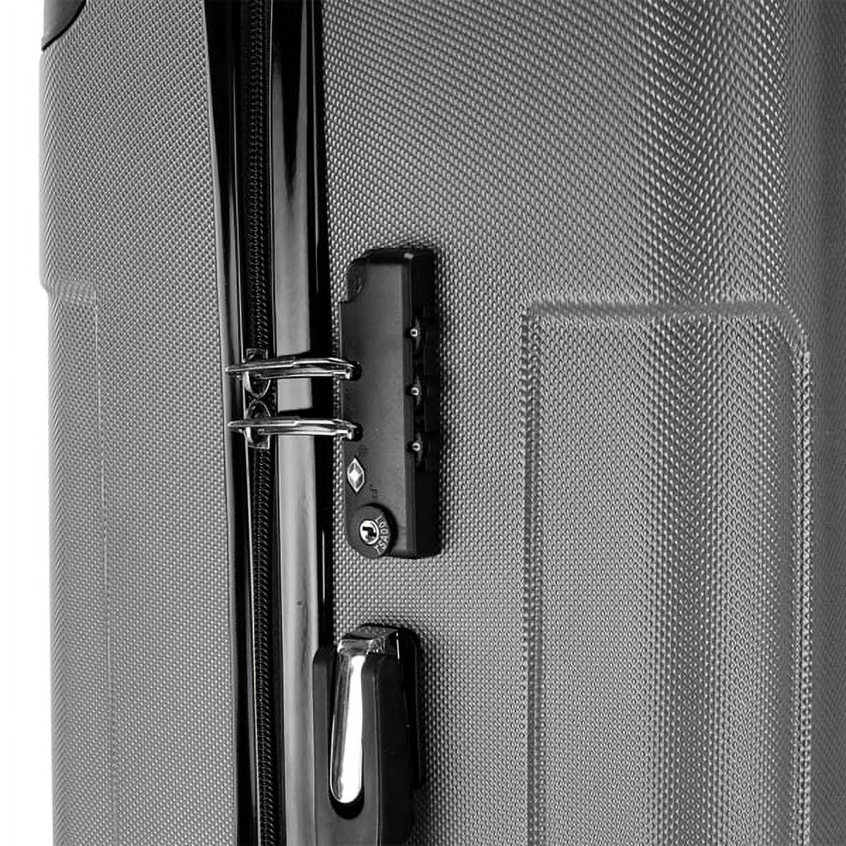 3-in-1 Portable  Trolley Case 20" / 24" / 28" Dark Gray - Lightweight Travel Suitcase Set