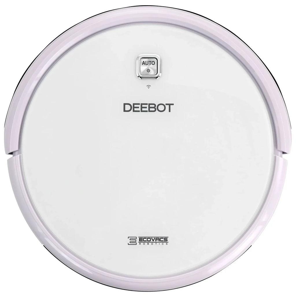 Open Box Ecovacs .31 Robotics Deebot  Robotic Vacuum Cleaner White and Lavender