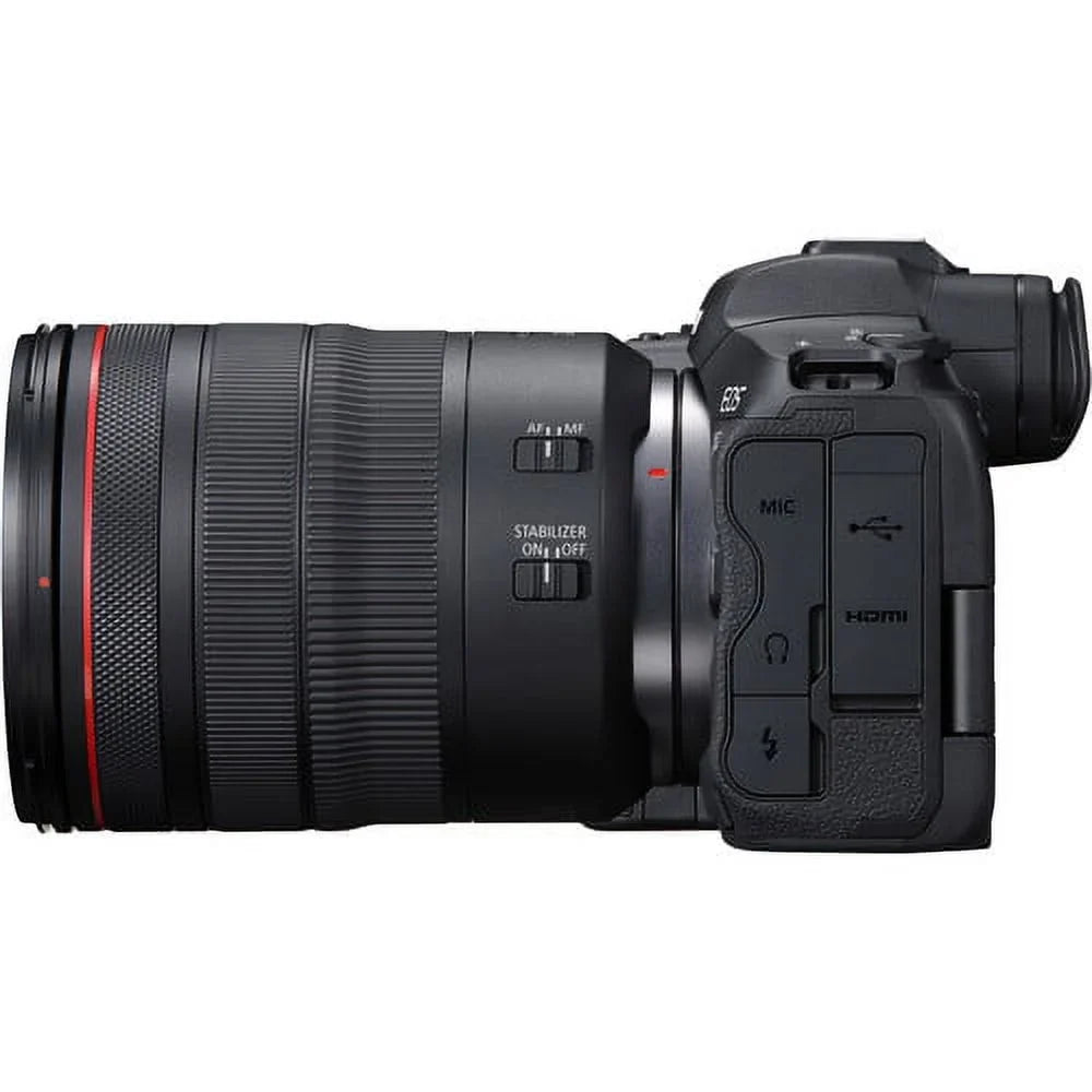 Canon   Mirrorless Camera with  24-105mm f/4    Lens+ Canon  75-300mm f/4L  Lens+500mm f/8 Preset Telephoto Lens+case+256Memory Cards (24PC)