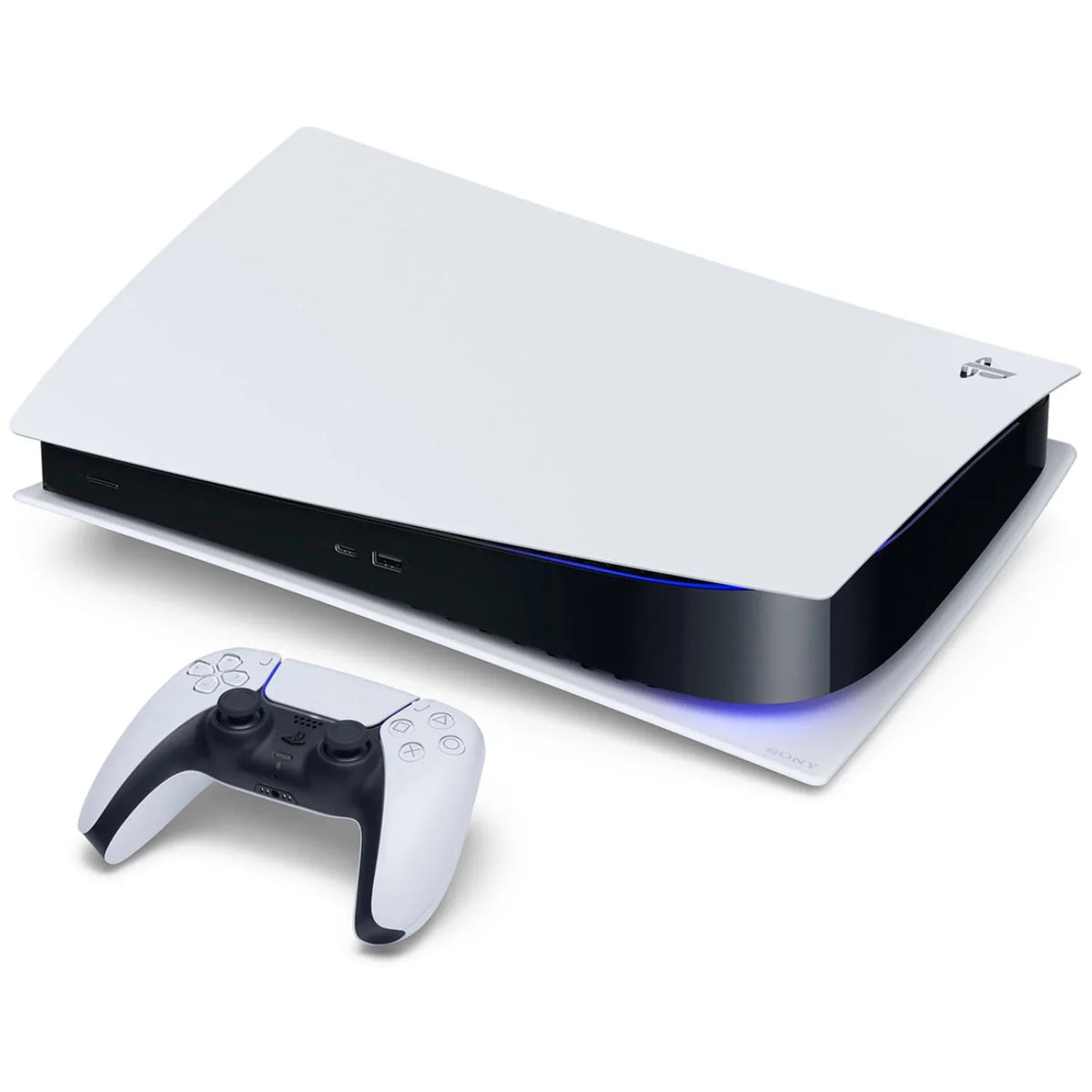 Sony Playstation 5 Disc Version (Sony  Disc) with Extra DualSense Controller - Galactic Purple Bundle