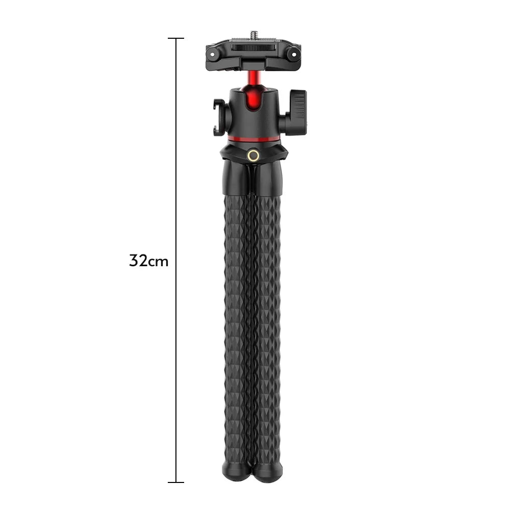 Dadypet -33  Octopus Tripod with Cold Shoe Mount,  Rotatable Ball Head, for Smartphone Camera Live Streaming Vlog