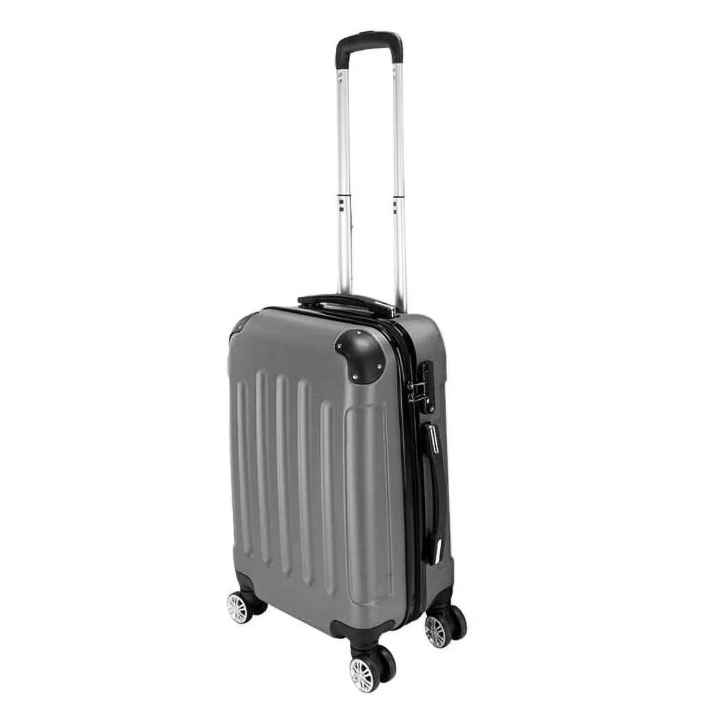 3-in-1 Portable  Trolley Case 20" / 24" / 28" Dark Gray - Lightweight Travel Suitcase Set