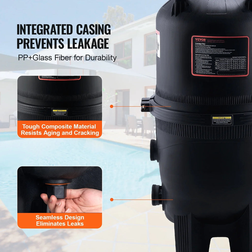 425Sq.Ft Pool Cartridge Filter In/Above Ground Swimming Pool Filtration
