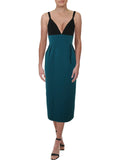 Jill Stuart Womens Sleeveless -Neck Midi Dress