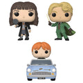 Funko ! Movies: Harry Potter The Chamber of Secrets 20th Anniversary Collectors Set - Includes: Gilderoy Lockheart, Hermione Granger With Mirror, & Ron Weasley In Flying Car