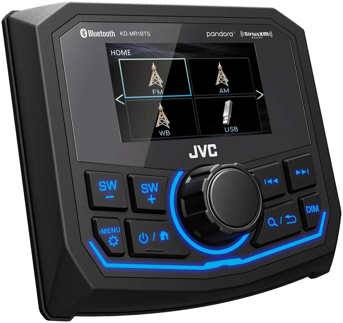 '- Waterproof Radio Compatible With Stinger Marine  Universal Marine 3" Radio Dash Kit - White