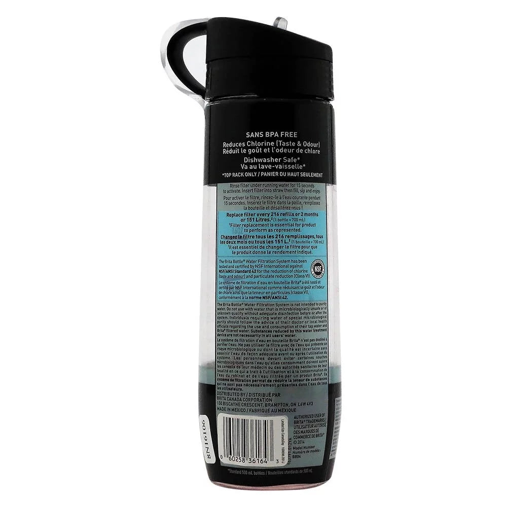 3  Brita Hard Sided Bottles a Print Canada & 2 Pack/2 Filters